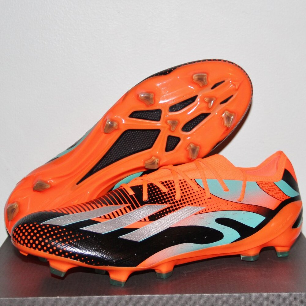 Adidas X Speedportal Messi .1 FG Soccer Cleats Mens 10 Black Orange